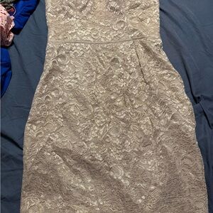 Elegant Lace Cream Dress
